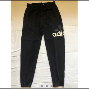 black adidas joggers